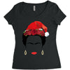 frida kahlo christmas Women's Triblend Scoop T-shirt
