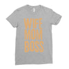 wife mom boss Ladies Fitted T-Shirt