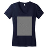 optical illusion skull, ideal gift or birthday present. Women's V-Neck T-Shirt