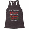 i just want to bake stuff and watch christmas movies all day Racerback Tank