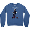 saw trike play a game horror bike Crewneck Sweatshirt
