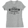 Bitcoin Satoshi Nakamoto In Crypto We Trust Ladies Fitted T-Shirt