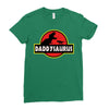 Daddysaurus Jurassic Park Ladies Fitted T-Shirt