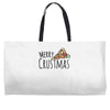 merry crustmas christmas pizza Weekender Totes