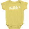 evolution fishing Baby Onesie