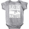 black guns matter Baby Onesie