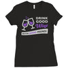 good wine good friends Ladies Fitted T-Shirt