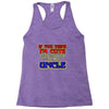 i'm cute see my uncle Racerback Tank