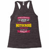 i never dreamed i'd grow up to be a super cool motocross mom but here Racerback Tank