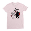 cat vs mouse Ladies Fitted T-Shirt