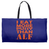 i eat more pussy than alf Weekender Totes