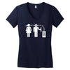 bla bla bla  fun shirt herrentag kult Women's V-Neck T-Shirt