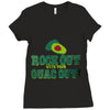rock out with your guac out Ladies Fitted T-Shirt