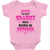 The Best Grammy Was Born In October Baby Onesie