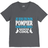 papa pompier V-Neck Tee