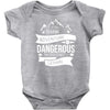 adventure is dagerous Baby Bodysuit
