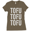 tofu tofu tofu Ladies Fitted T-Shirt