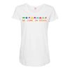 we come in peace Maternity Scoop Neck T-shirt
