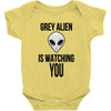 grey alien Baby Bodysuit