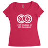 cleavage Women's Triblend Scoop T-shirt