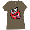 ghost blast Ladies Fitted T-Shirt