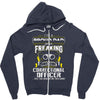 proud dad freaking Zipper Hoodie