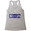eat,sleep,game Racerback Tank