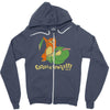 caterpie fainted!!! Zipper Hoodie