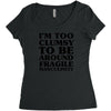 too clumsy Women's Triblend Scoop T-shirt