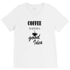 coffee is always a good idea (2) V-Neck Tee