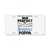 awesome poppa License Plate