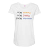 mommy daddy harrison baby name Maternity Scoop Neck T-shirt