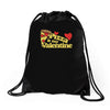 pizza is my valentine 2 Drawstring Bags