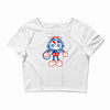 skull bolt Crop Top