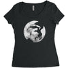moon dovahkiin Women's Triblend Scoop T-shirt