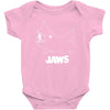 jaws chalk board movie licensed cotton blend adult Baby Onesie