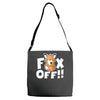 fox off Adjustable Strap Totes