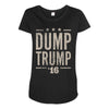 dump trump Maternity Scoop Neck T-shirt