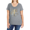 torn rib cage Ladies Curvy T-Shirt