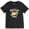 rescued by pug1 V-Neck Tee