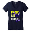 proud air force dad Women's V-Neck T-Shirt