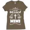 I Am One Blessed Mimi Ladies Fitted T-Shirt