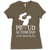 proud Autism dad Ladies Fitted T-Shirt