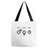 man woman geek symbols Tote Bags