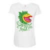 feed me Maternity Scoop Neck T-shirt