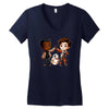 high five! Women's V-Neck T-Shirt