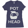 pot head coffee lover Ladies Fitted T-Shirt