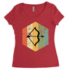 vintage sagittarius Women's Triblend Scoop T-shirt