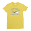 she was short, fat and had a big mouth! Ladies Fitted T-Shirt