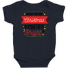 may your christmas be merry &amp; bright Baby Bodysuit